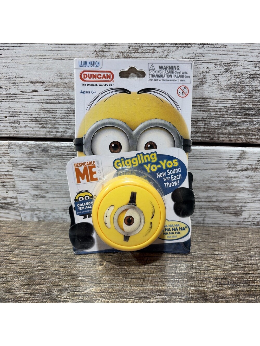 Collectible Minion DUNCAN Despicable Me Giggling Yo-Yos W/ Sound Affect 2014 New